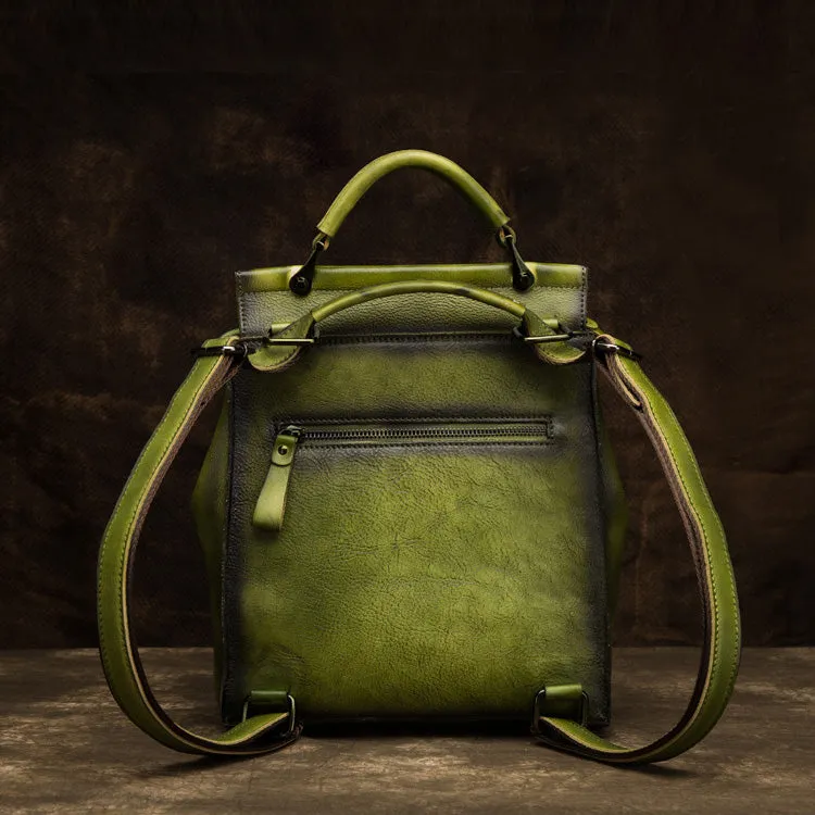 Ladies Leather Backpack Purse Rucksack Shoulder Handbags For Women