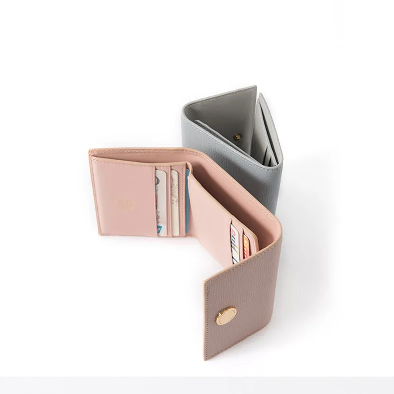 Ladies Small Leather Wallet Purse Short Leather Wallets for Women