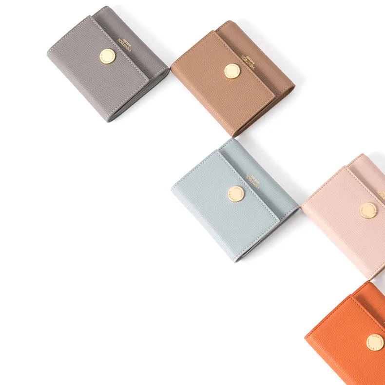 Ladies Small Leather Wallet Purse Short Leather Wallets for Women