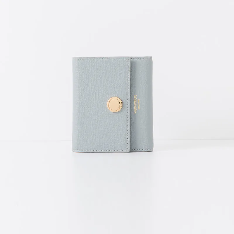 Ladies Small Leather Wallet Purse Short Leather Wallets for Women