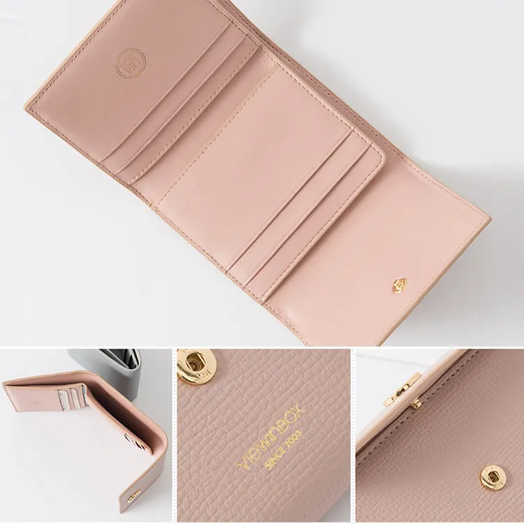 Ladies Small Leather Wallet Purse Short Leather Wallets for Women