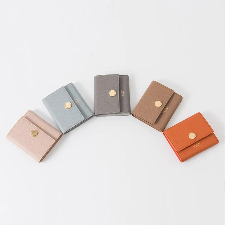 Ladies Small Leather Wallet Purse Short Leather Wallets for Women