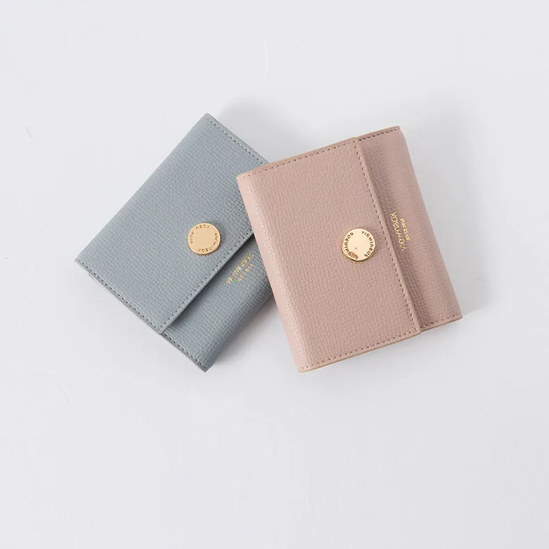 Ladies Small Leather Wallet Purse Short Leather Wallets for Women