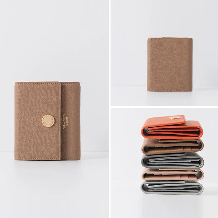 Ladies Small Leather Wallet Purse Short Leather Wallets for Women