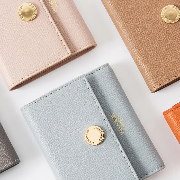 Ladies Small Leather Wallet Purse Short Leather Wallets for Women
