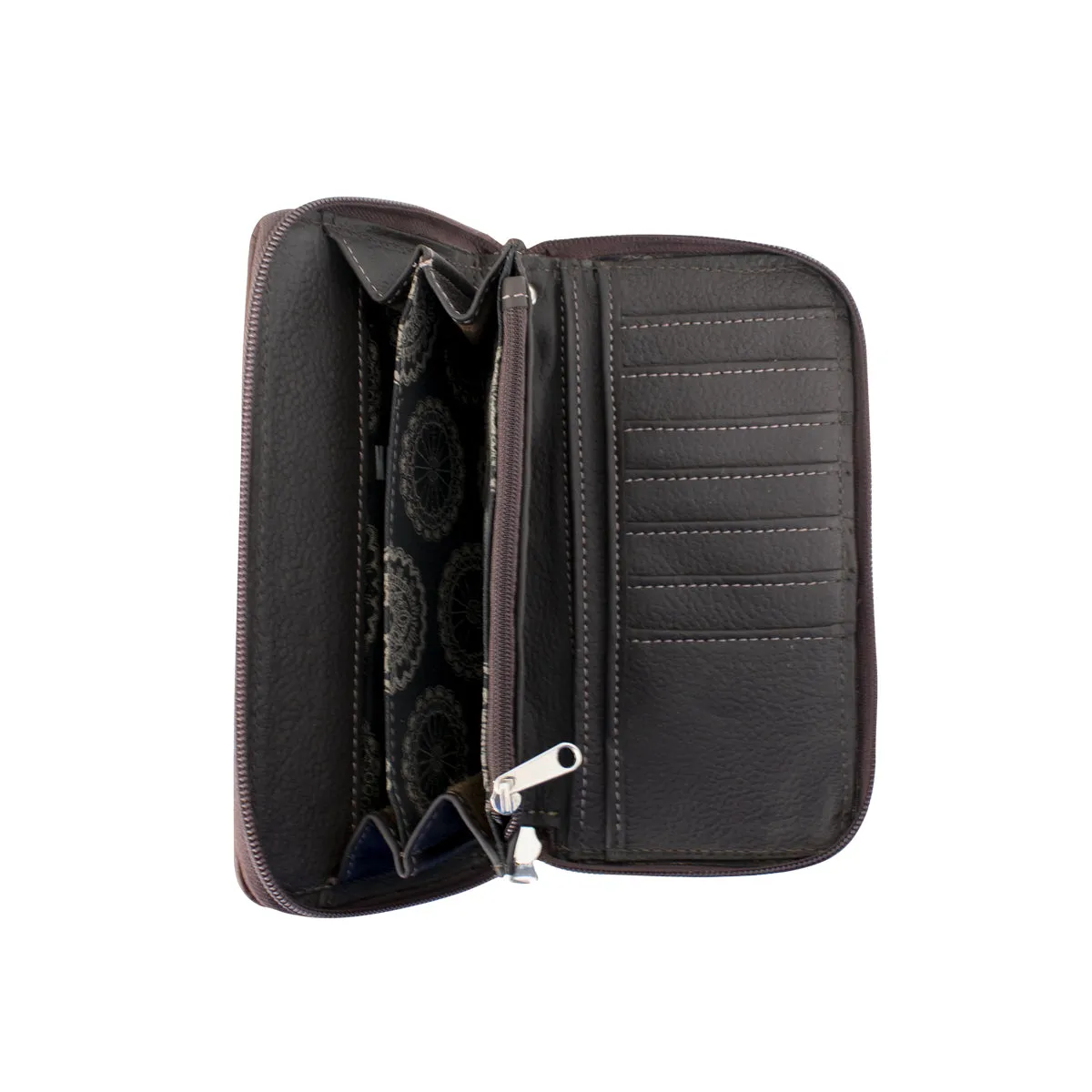 Ladies' Zip-Around Wallets - Sand