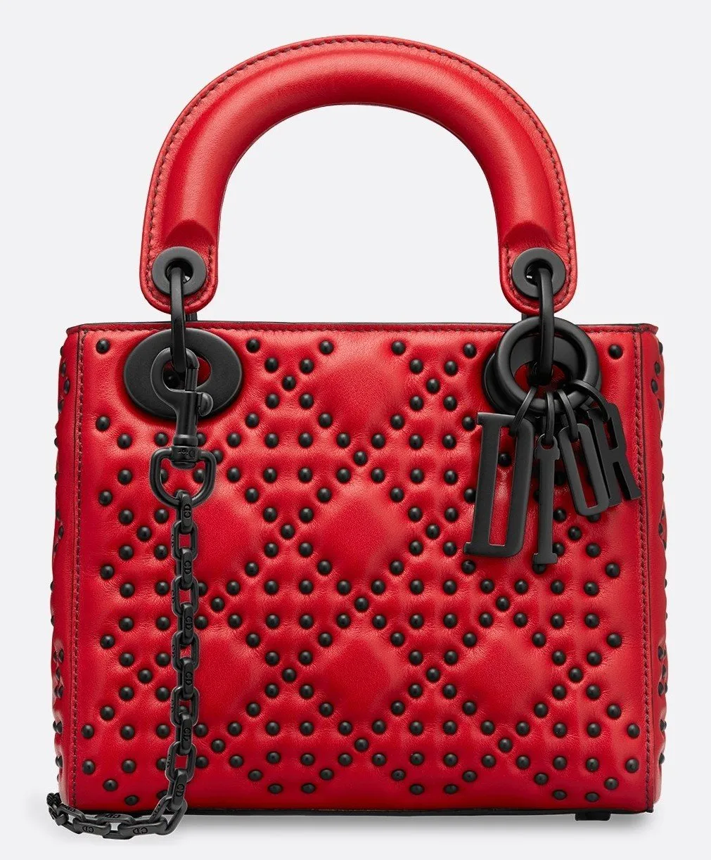 Lady Mini Ultra Red Leather Cross Body Bag