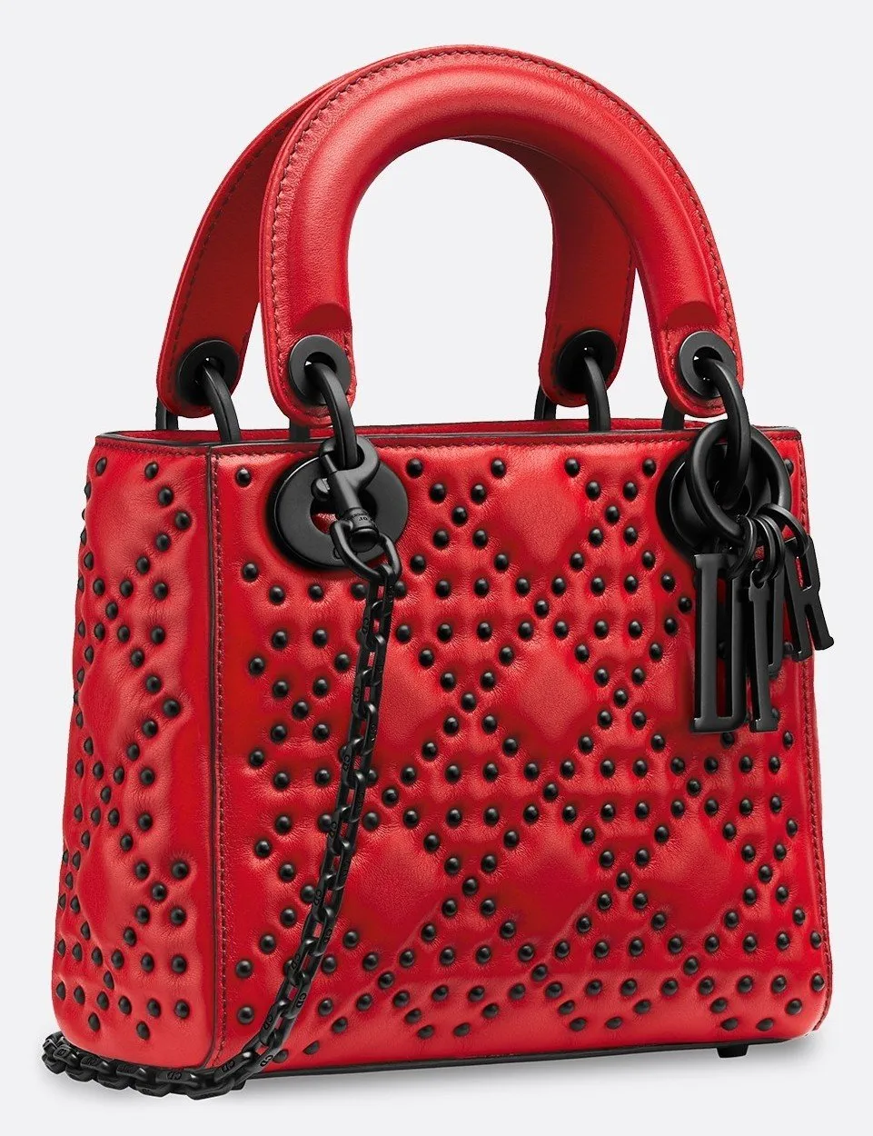 Lady Mini Ultra Red Leather Cross Body Bag