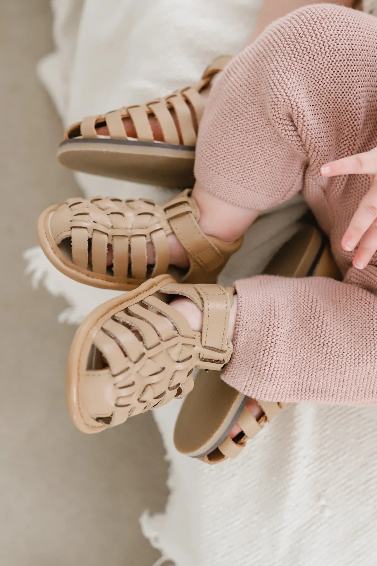 Leather Indie Sandal | Color 'Tan' | Soft Sole