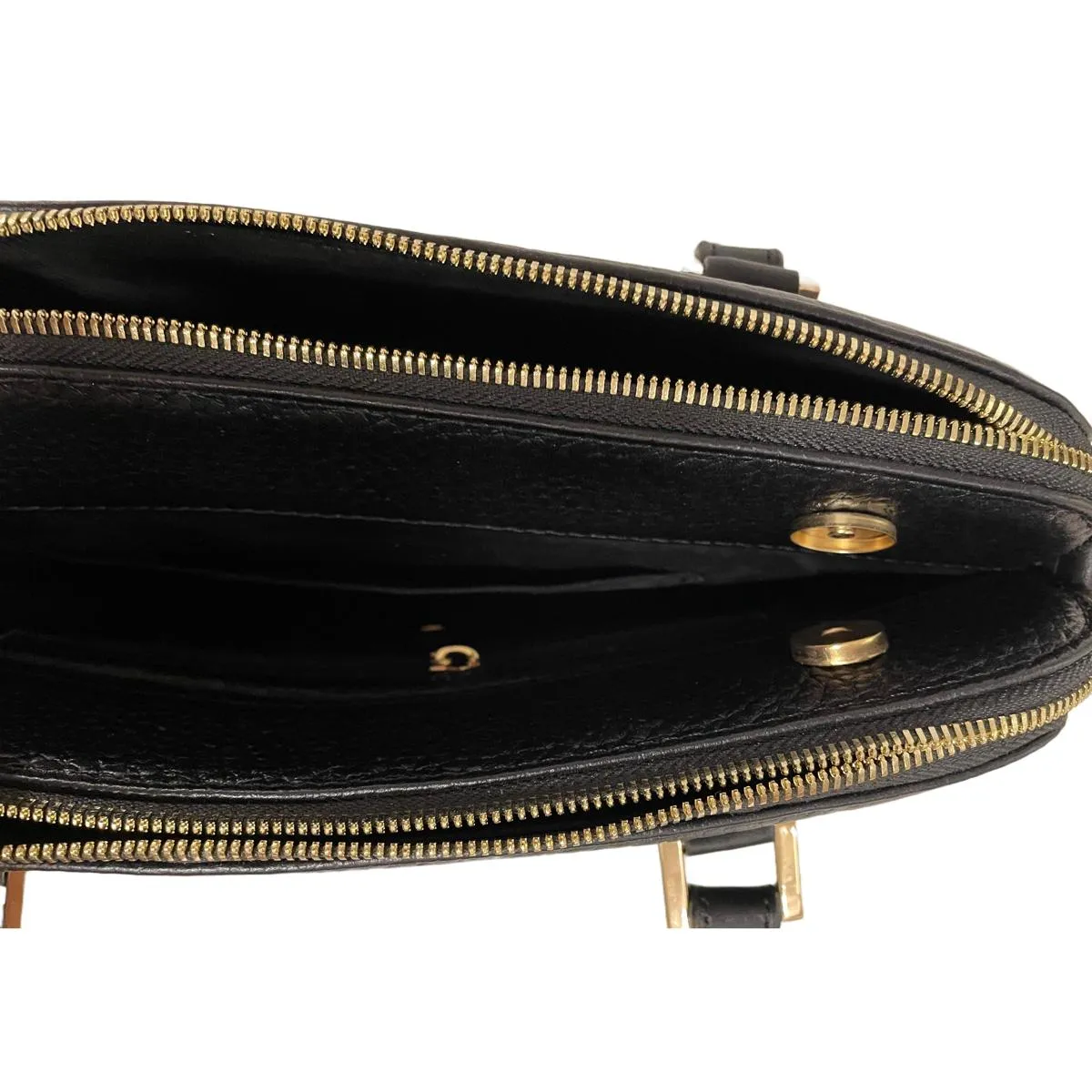 LeatherLuxe - Black Leather Office Bag: Functional Shoulder Bag