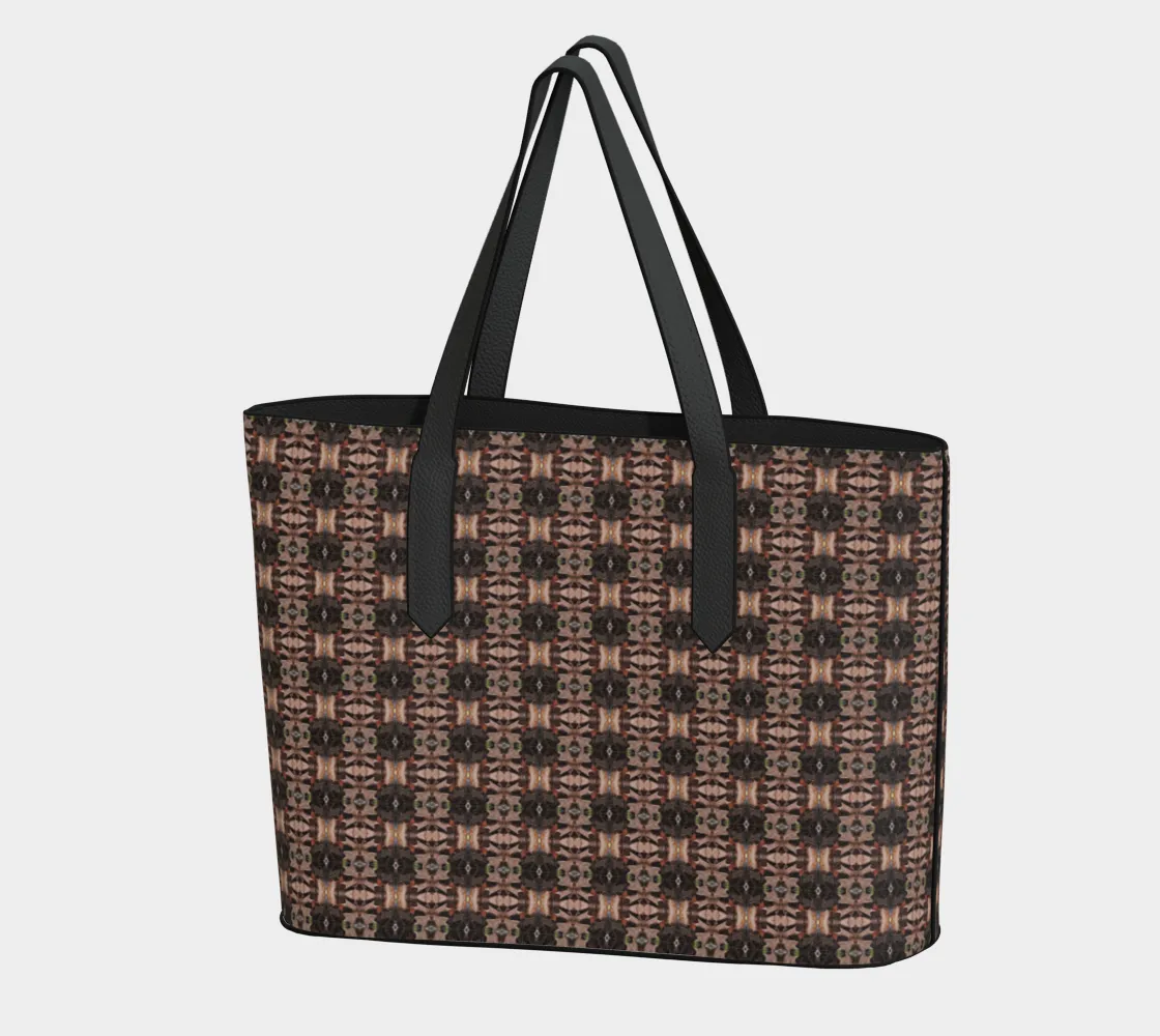 Leaves and Twigs 2 Vegan Leather Tote Bag