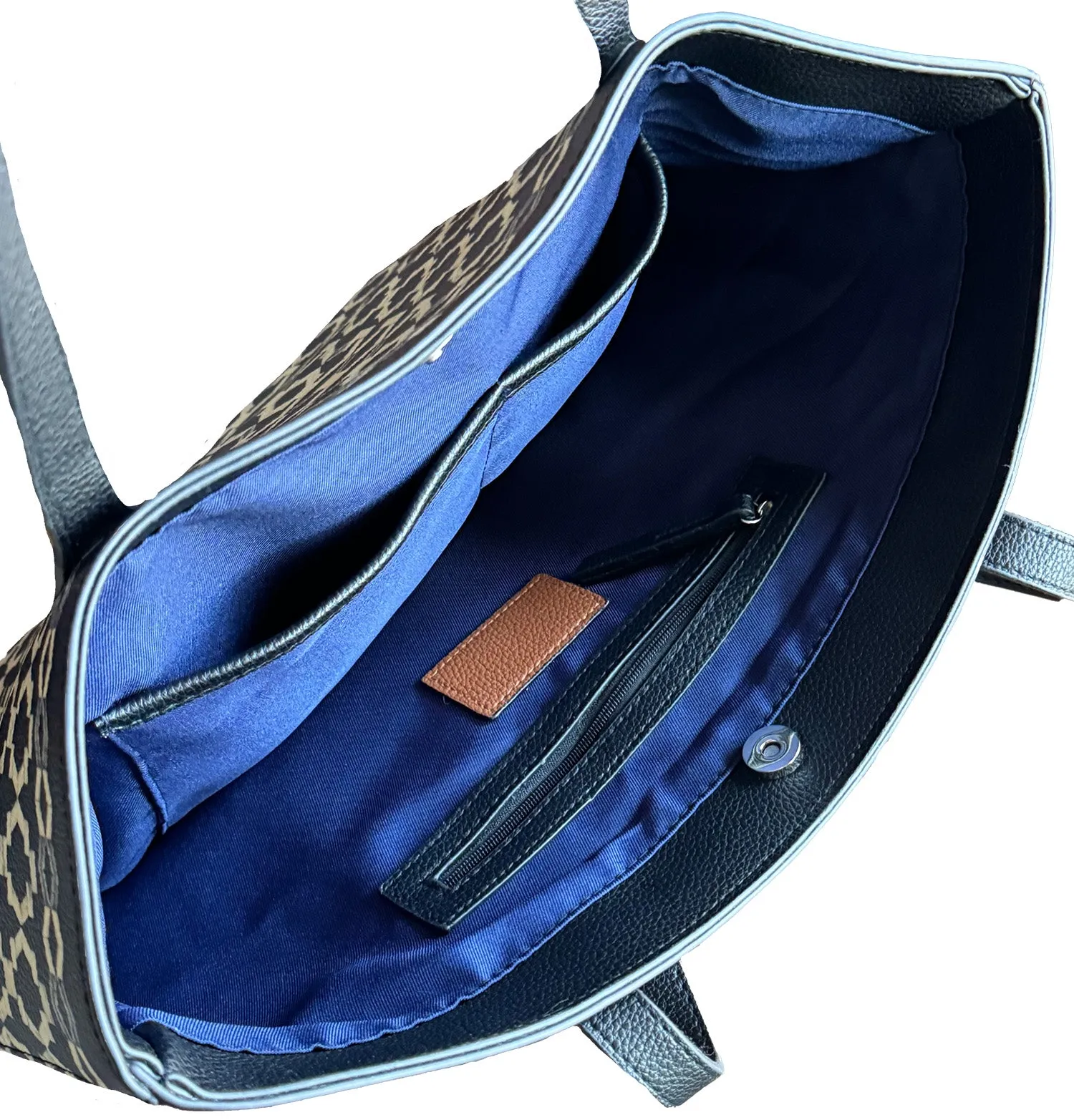 Leaves and Twigs 2 Vegan Leather Tote Bag
