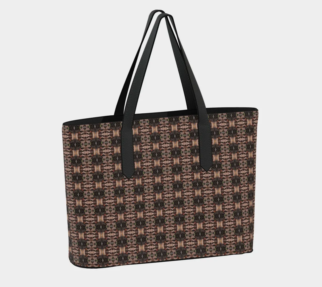 Leaves and Twigs 2 Vegan Leather Tote Bag