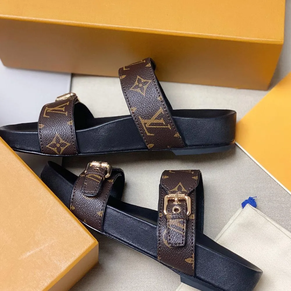 Louis Vuitton Bom Dia Flat Mule Slides Sandals