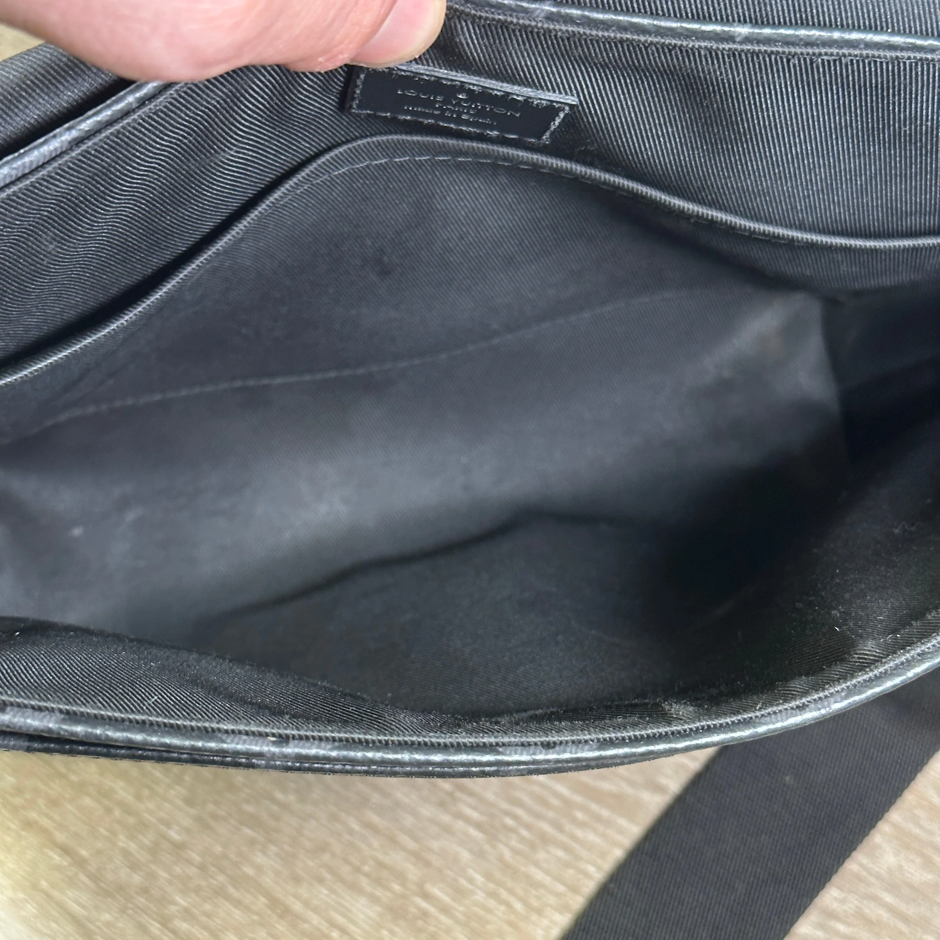 Louis Vuitton District Messenger Bag Monogram Eclipse Canvas PM
