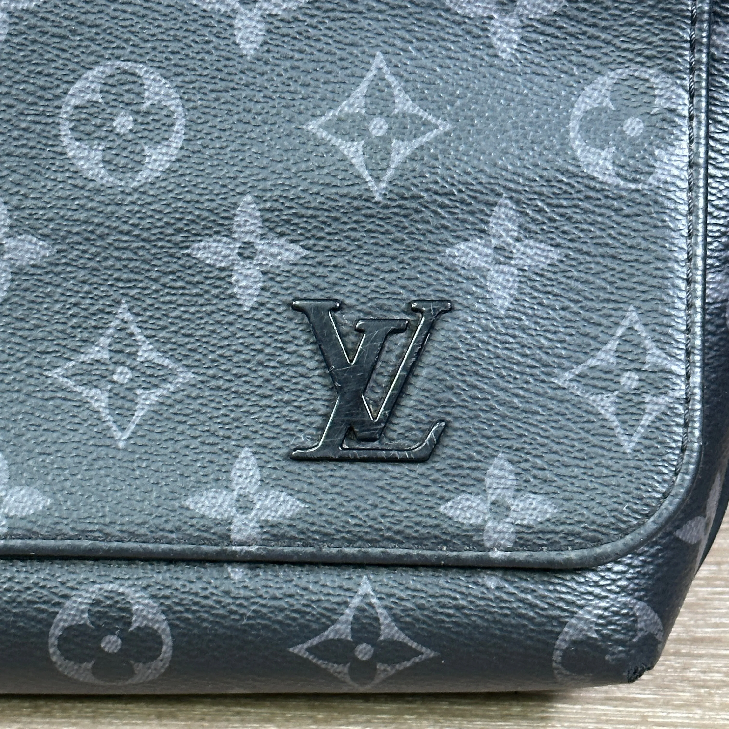 Louis Vuitton District Messenger Bag Monogram Eclipse Canvas PM
