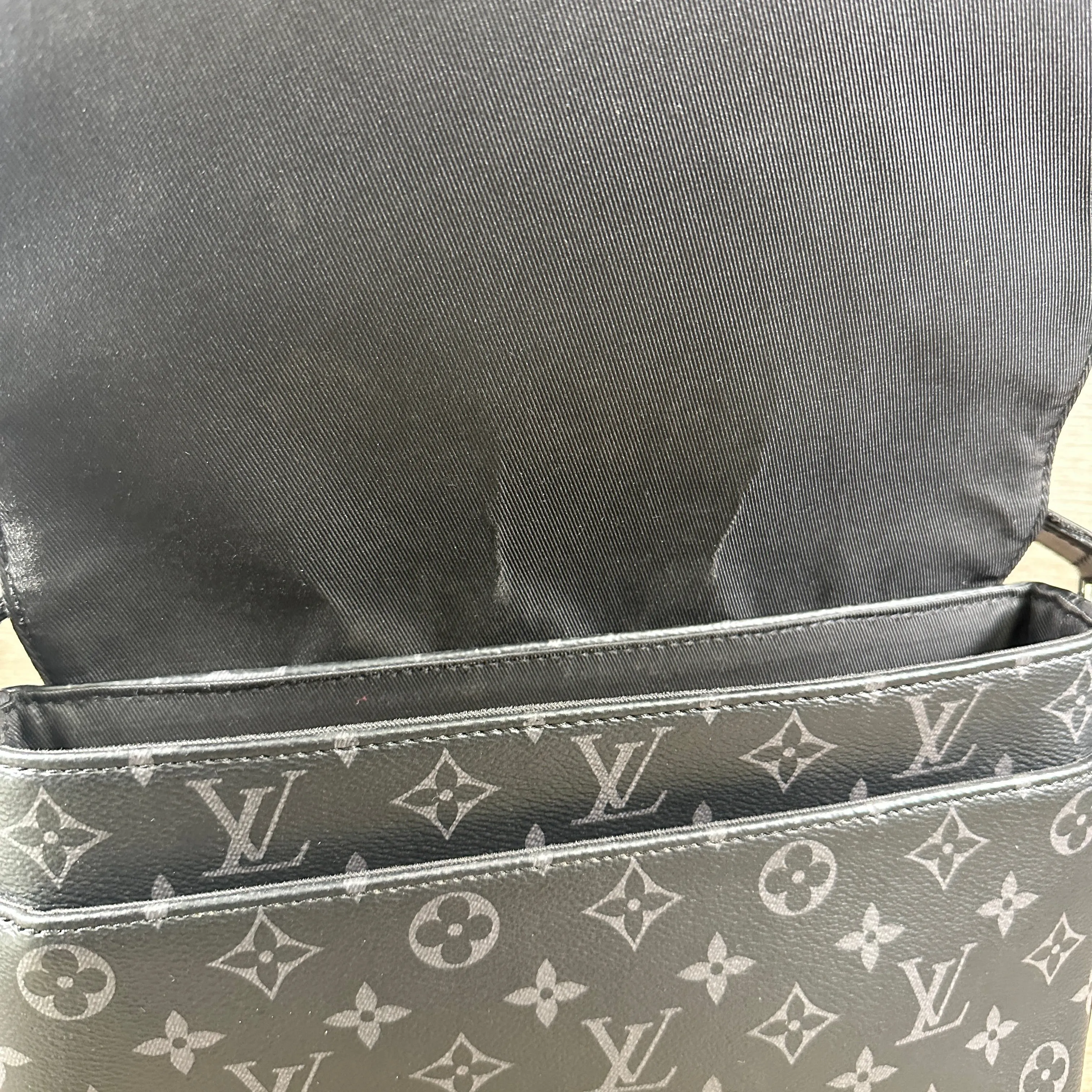 Louis Vuitton District Messenger Bag Monogram Eclipse Canvas PM