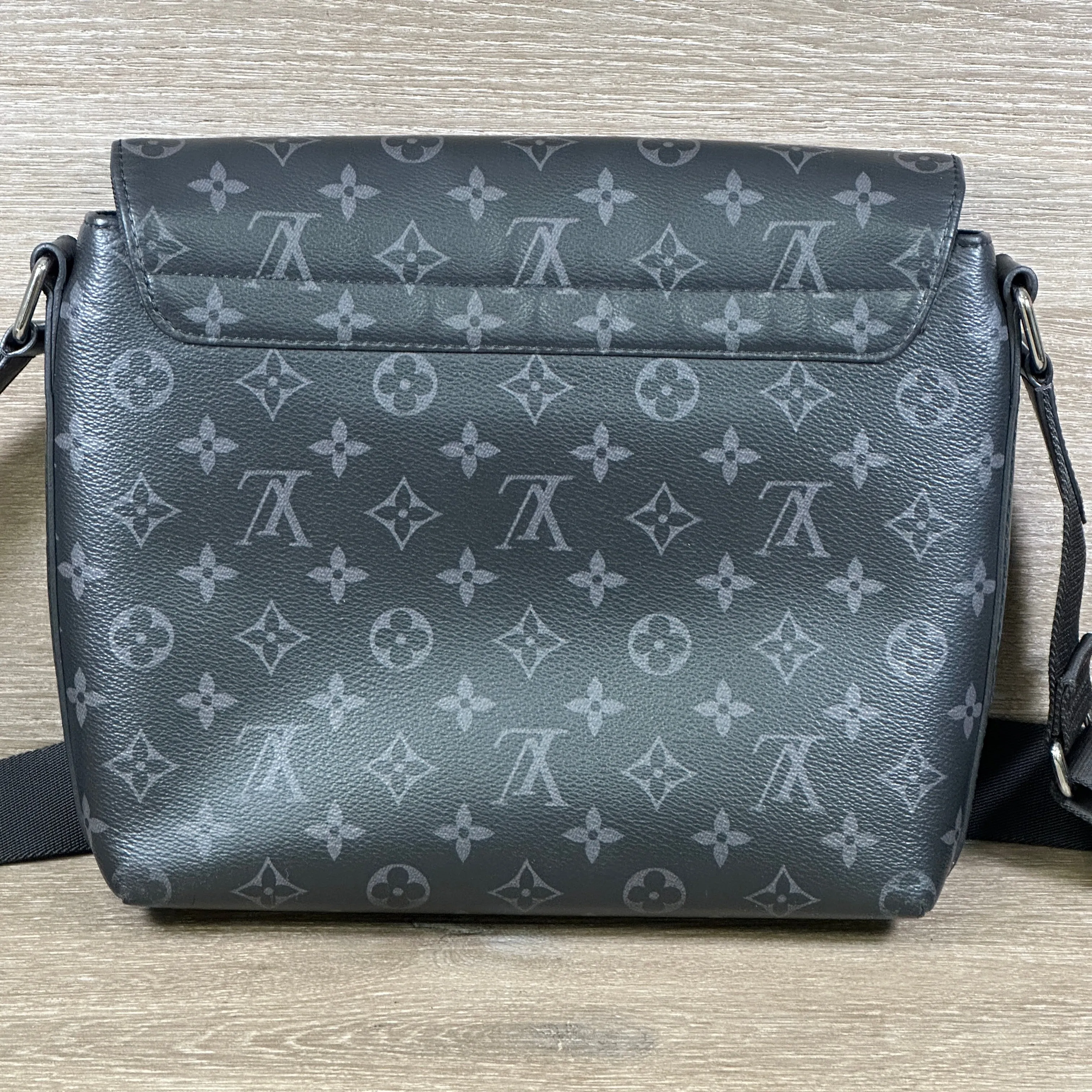 Louis Vuitton District Messenger Bag Monogram Eclipse Canvas PM