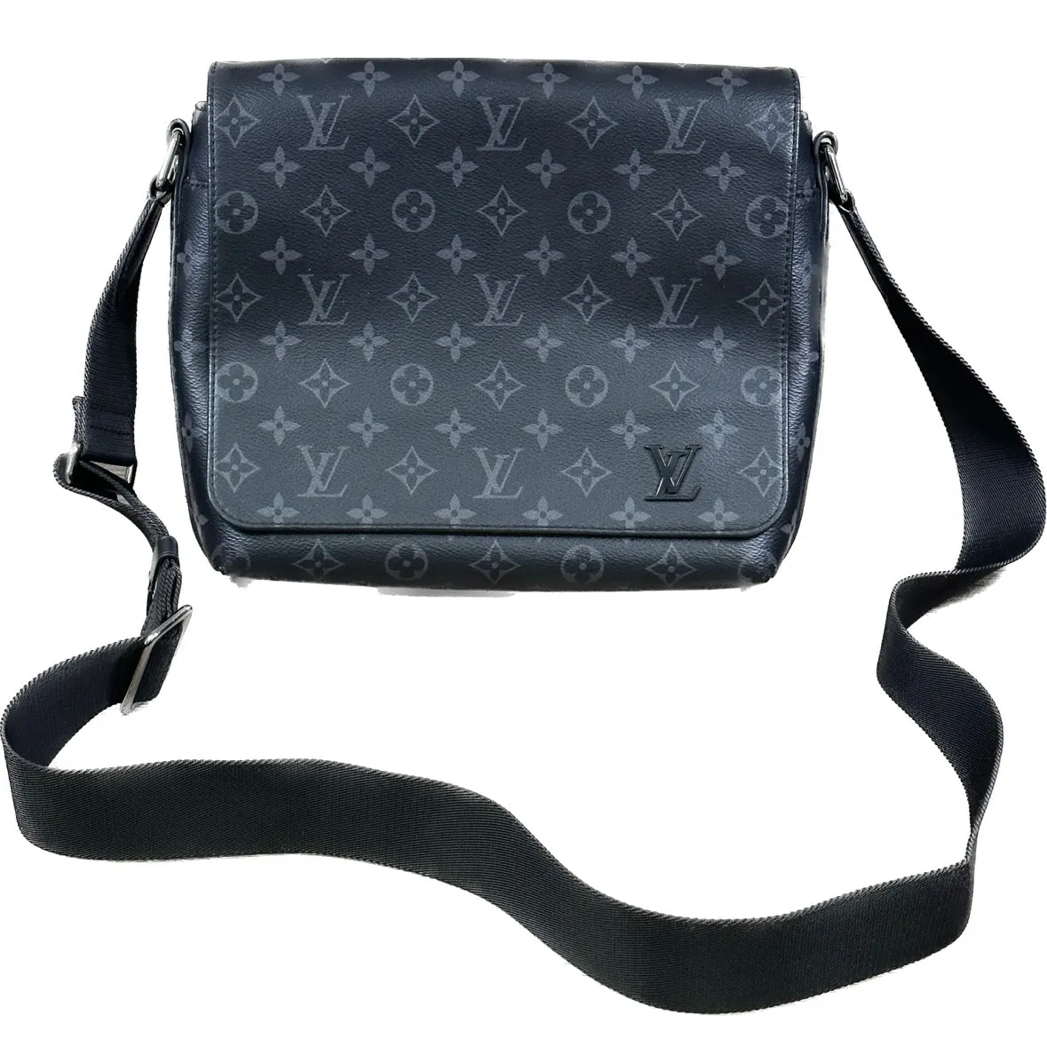 Louis Vuitton District Messenger Bag Monogram Eclipse Canvas PM