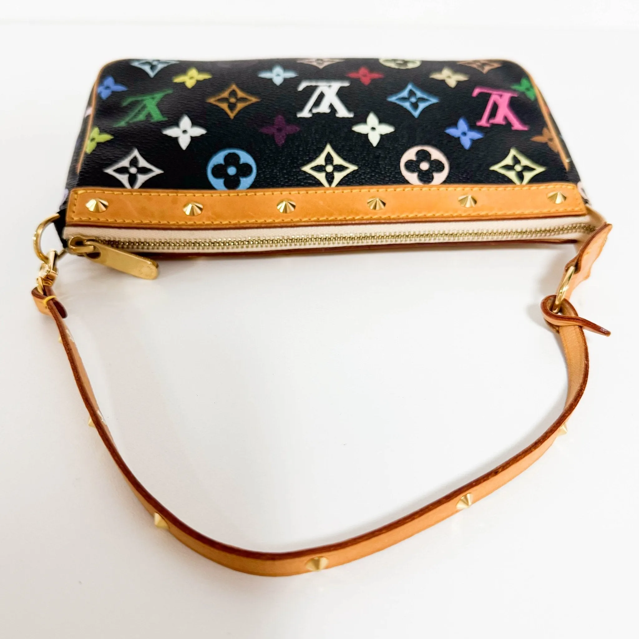 Louis Vuitton x Takashi Murakami Pochette Accessoire Monogram Multicolour Black