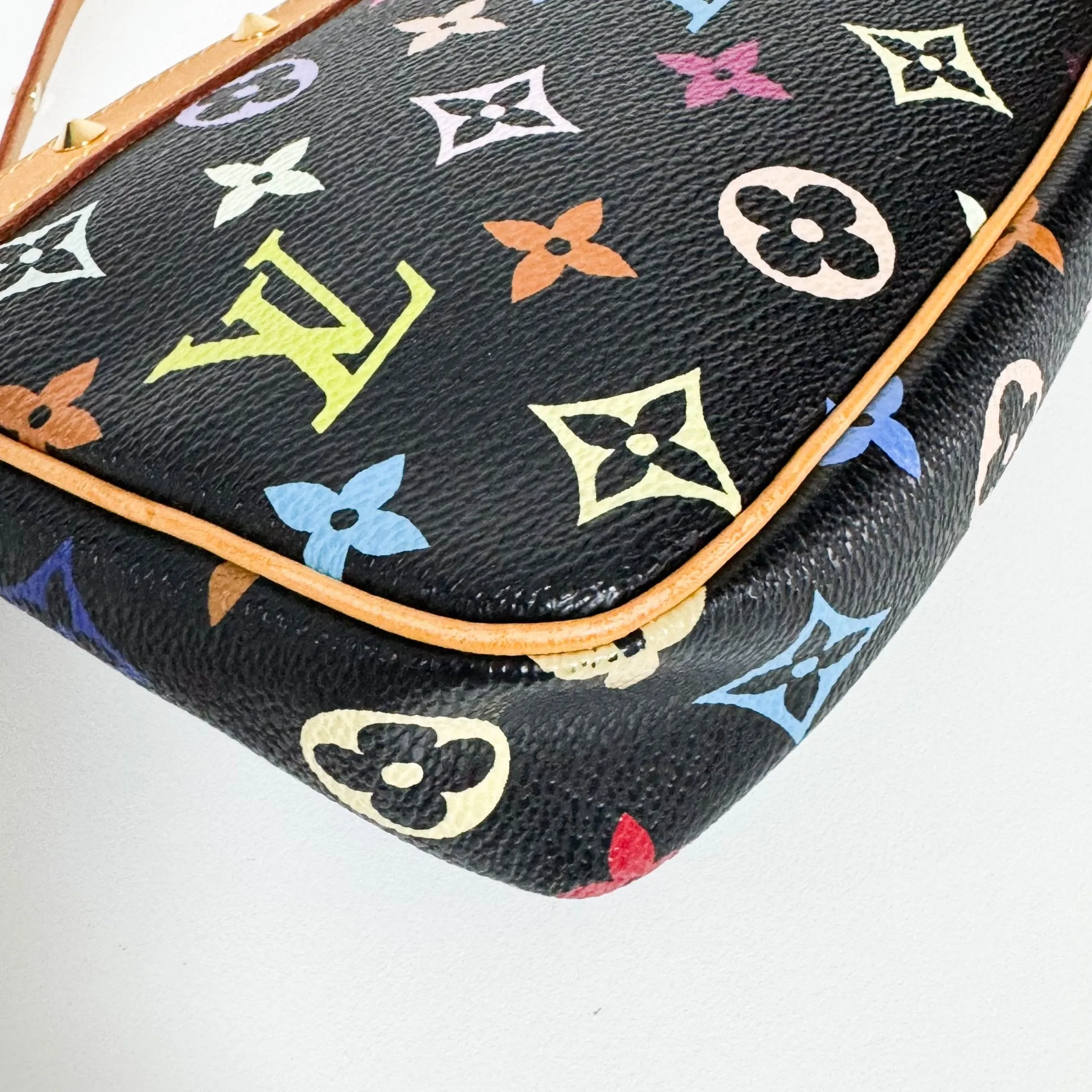 Louis Vuitton x Takashi Murakami Pochette Accessoire Monogram Multicolour Black