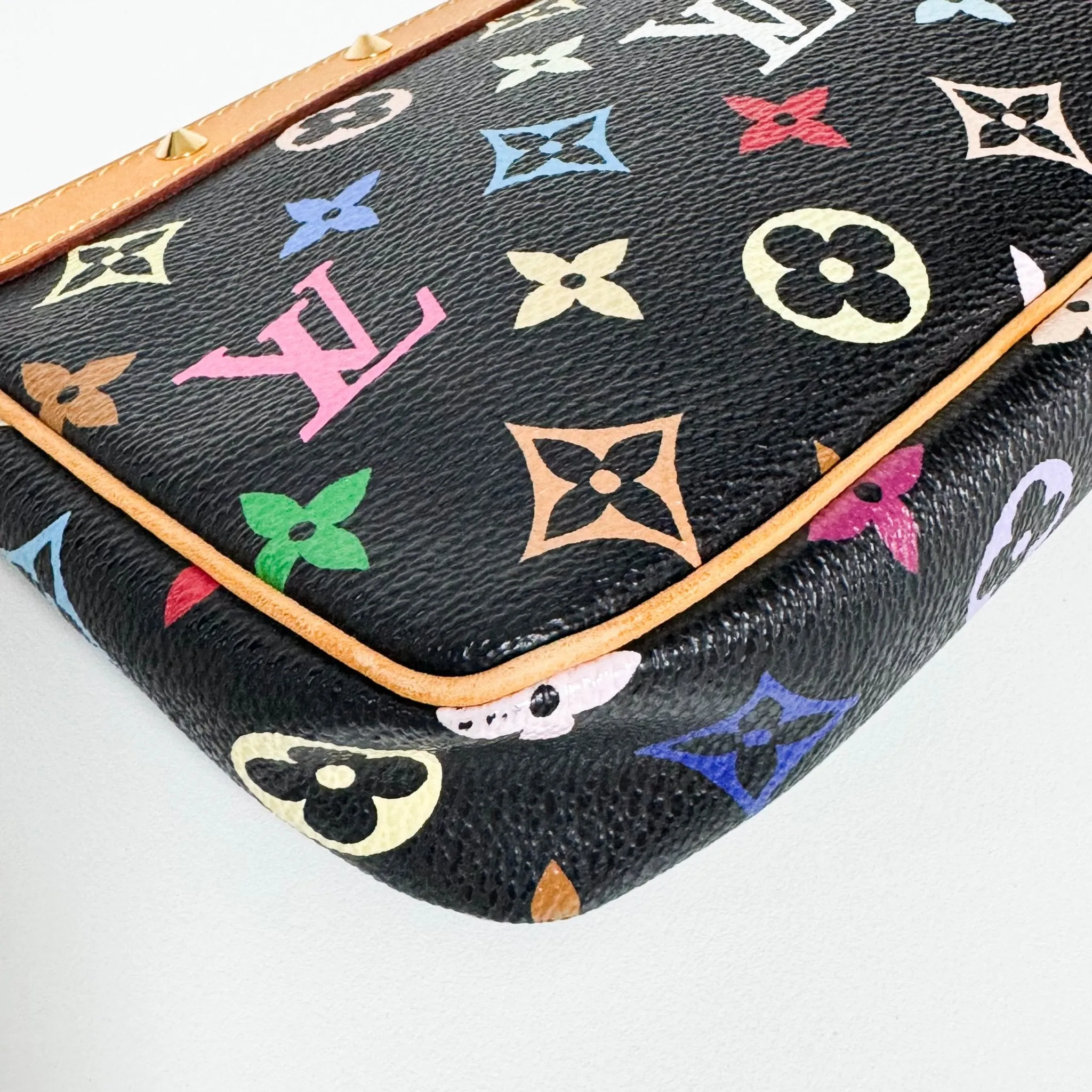 Louis Vuitton x Takashi Murakami Pochette Accessoire Monogram Multicolour Black