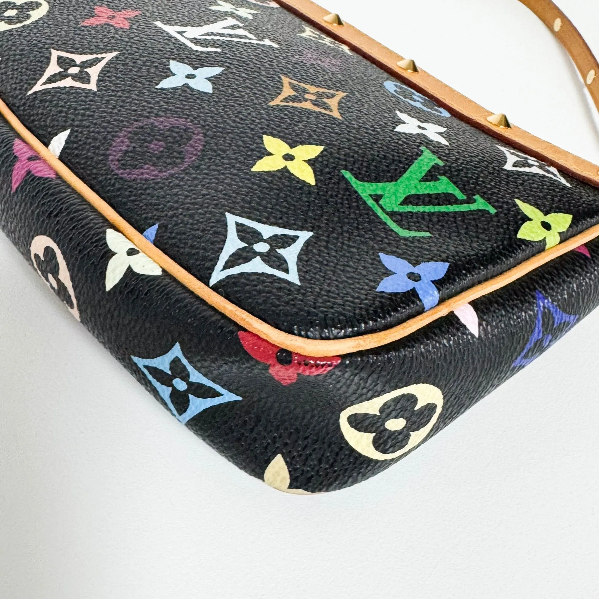 Louis Vuitton x Takashi Murakami Pochette Accessoire Monogram Multicolour Black