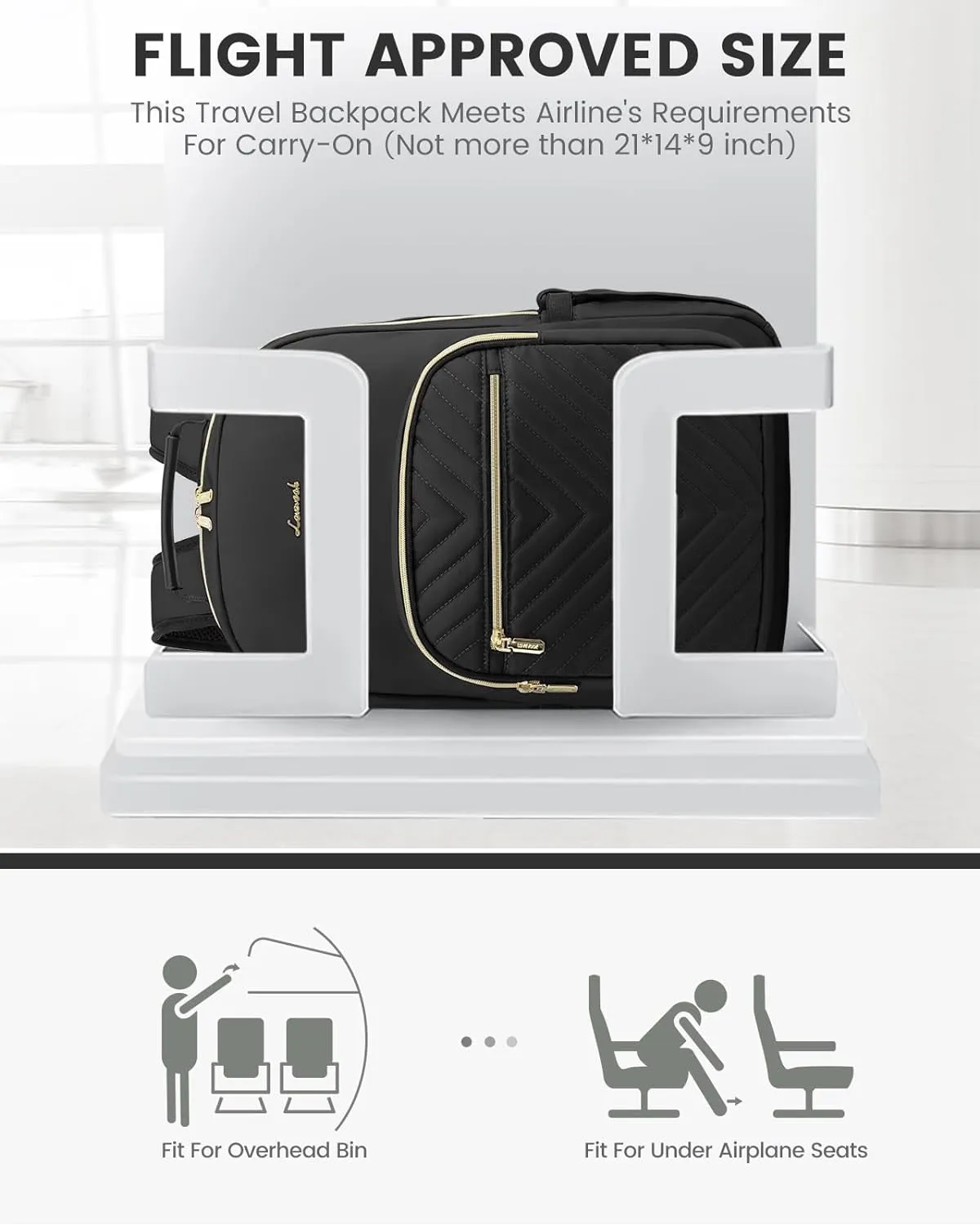 LOVEVOOK Laptop Backpack for Women, Travel Computer Work Bags with 17-Inch Laptop Compartment, College School Student Bag Teen Backpacks for Girls, Hiking Outdoor Carry on Backpack Purse, Black