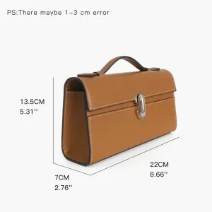 MABULA Leather Top Handle Satchel Purse