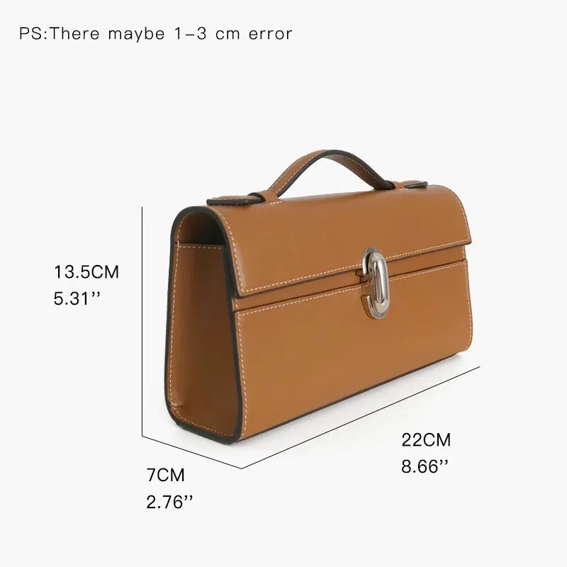 MABULA Leather Top Handle Satchel Purse