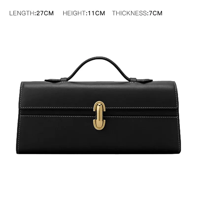 MABULA Leather Top Handle Satchel Purse