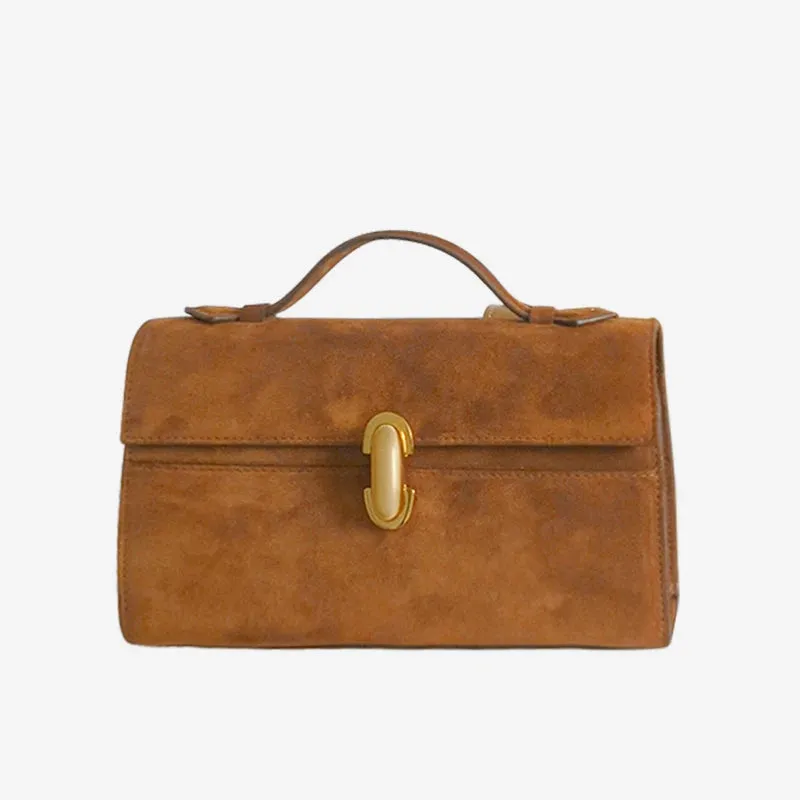 MABULA Leather Top Handle Satchel Purse
