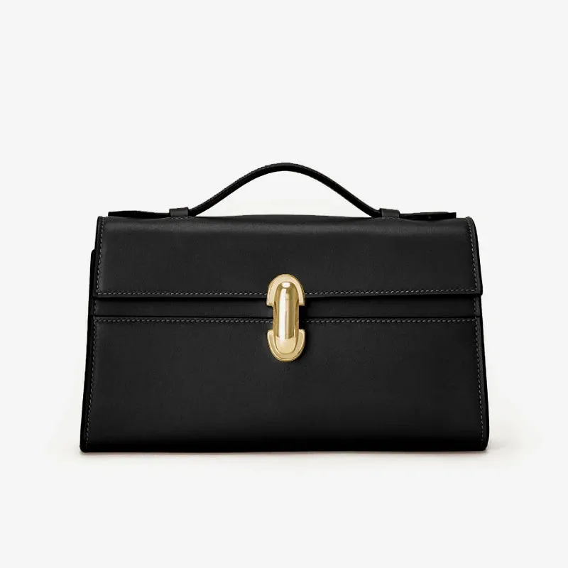 MABULA Leather Top Handle Satchel Purse