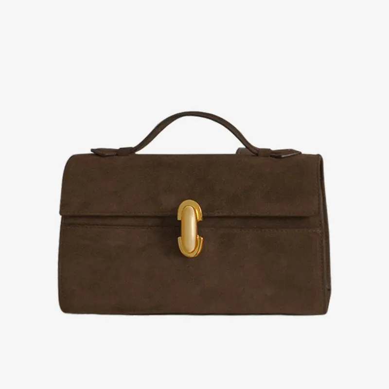 MABULA Leather Top Handle Satchel Purse