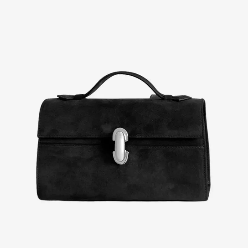 MABULA Leather Top Handle Satchel Purse