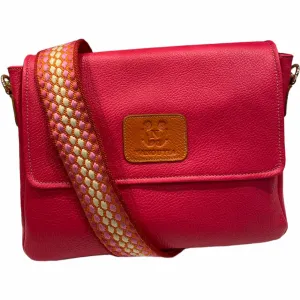 Mandy. Raspberry pink leather limited edition bag