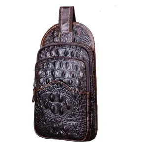 Men Vintage Genuine Leather Messenger Bag
