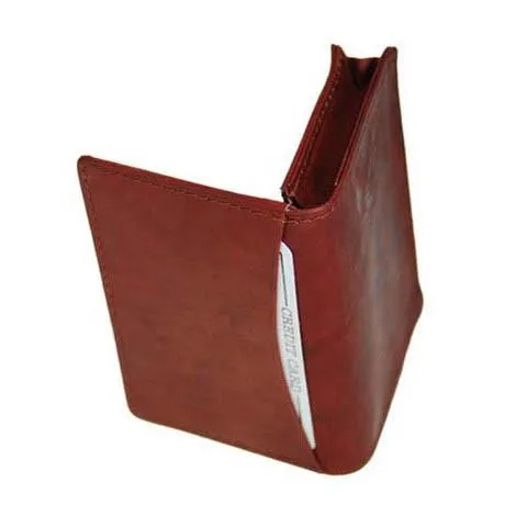 Men's Genuine Leather Bi-Fold Wallet Supplier - Tan