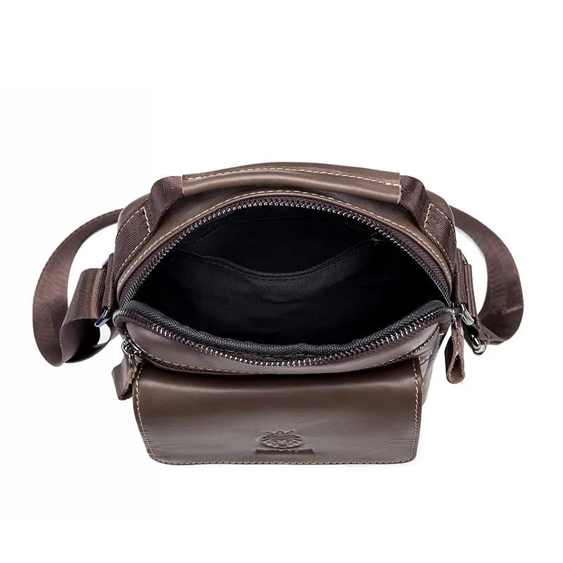 Men's Genuine Single Shoulder Leather Bag