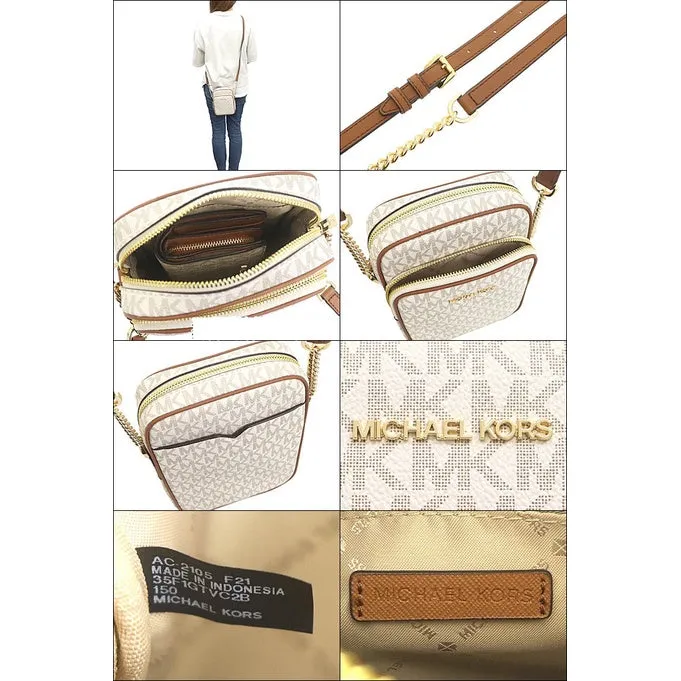 MICHAEL KORS Jet Set Travel Signature Medium NS Chain Crossbody