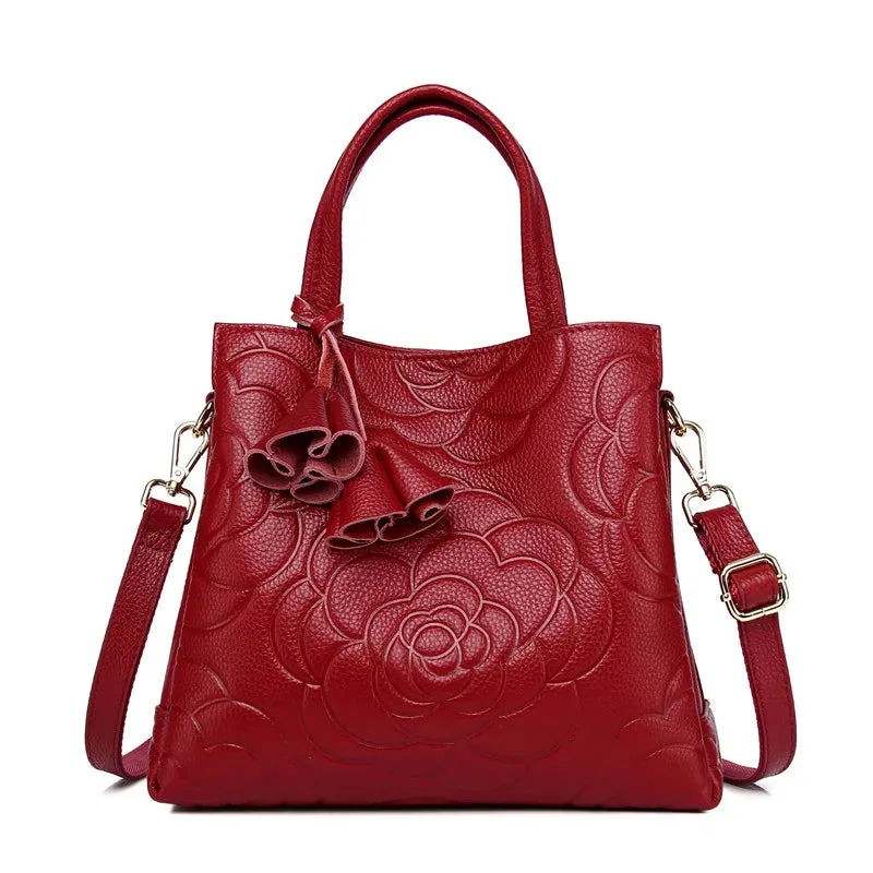 Minimalism Fashion Women Bucket Bag Luxury Genuine Leather Handbags