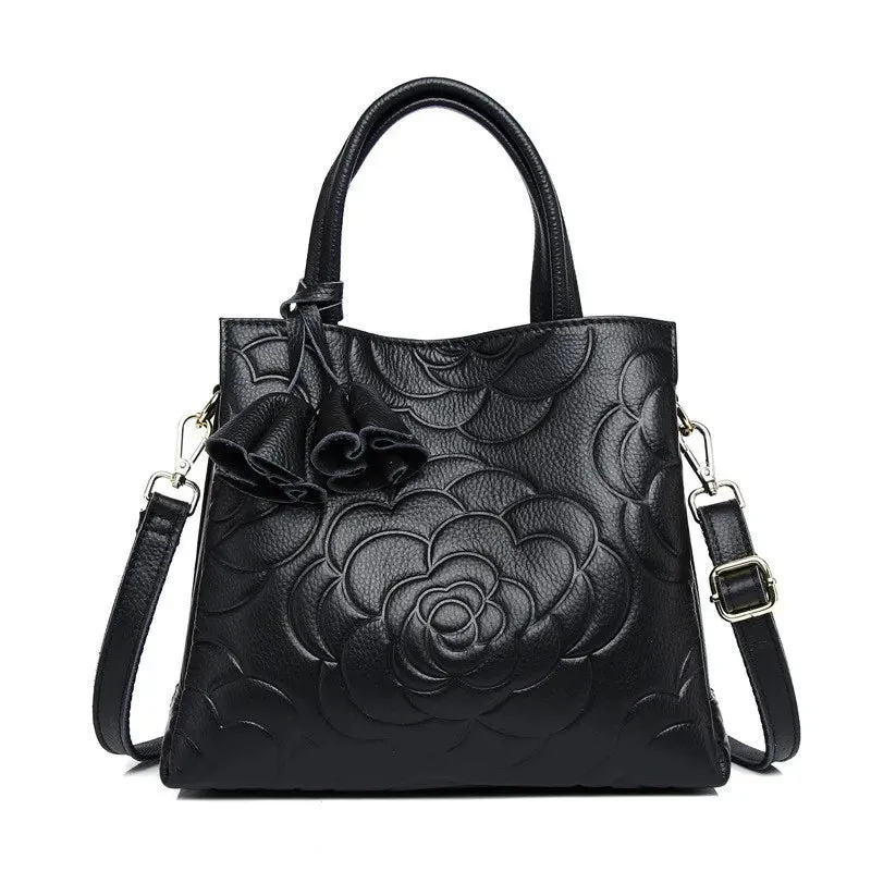 Minimalism Fashion Women Bucket Bag Luxury Genuine Leather Handbags