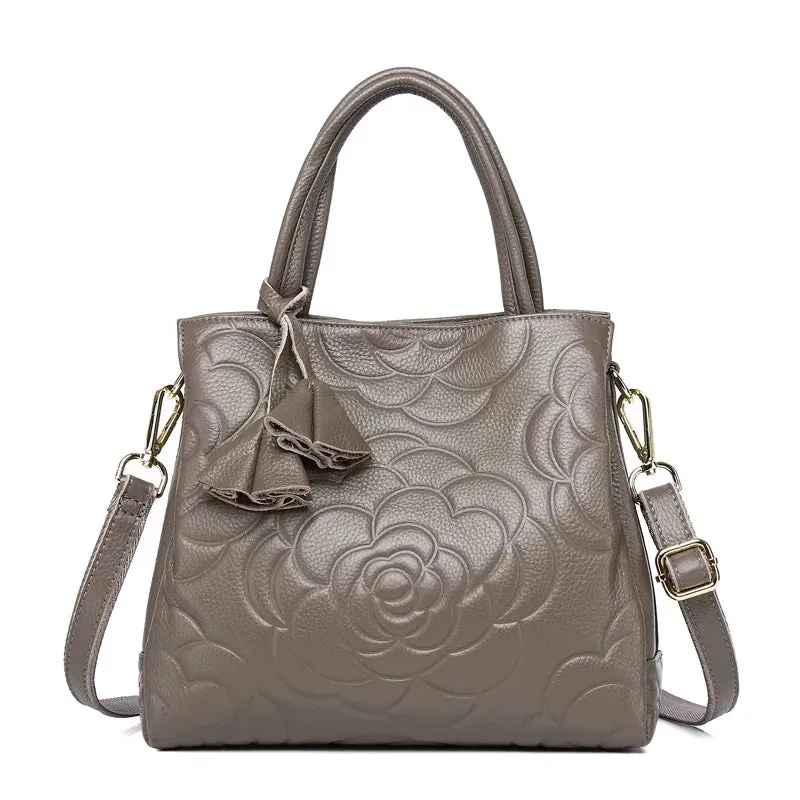 Minimalism Fashion Women Bucket Bag Luxury Genuine Leather Handbags