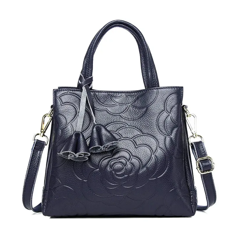 Minimalism Fashion Women Bucket Bag Luxury Genuine Leather Handbags