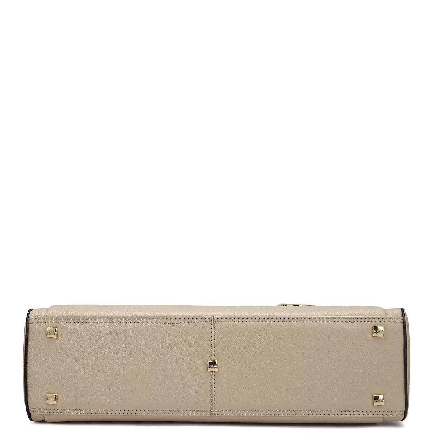 Monogram Franzy Leather Laptop Bag - Dove