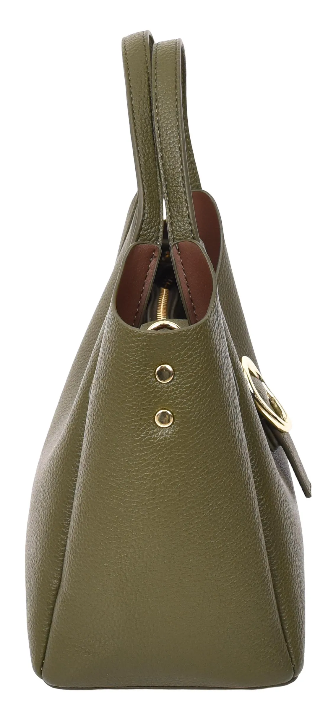 Montreal  Women's Small Faux Leather Shoulder Handbag Olive