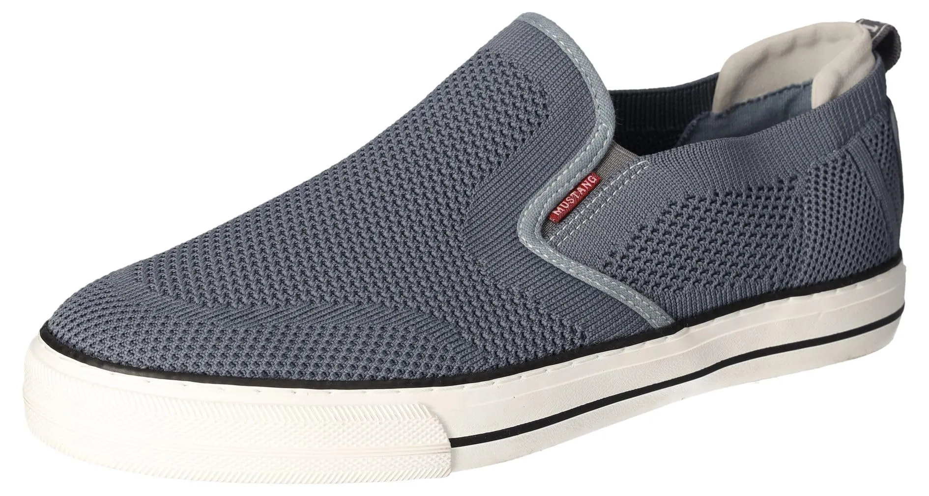 Mustang Grey Canvas Slip on Style H