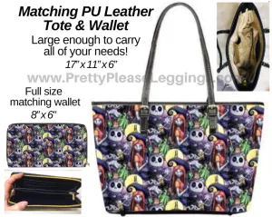 NBC Jack Sally & Friends TOTE & MATCHING WALLET SET Purse Disney Handbag rts