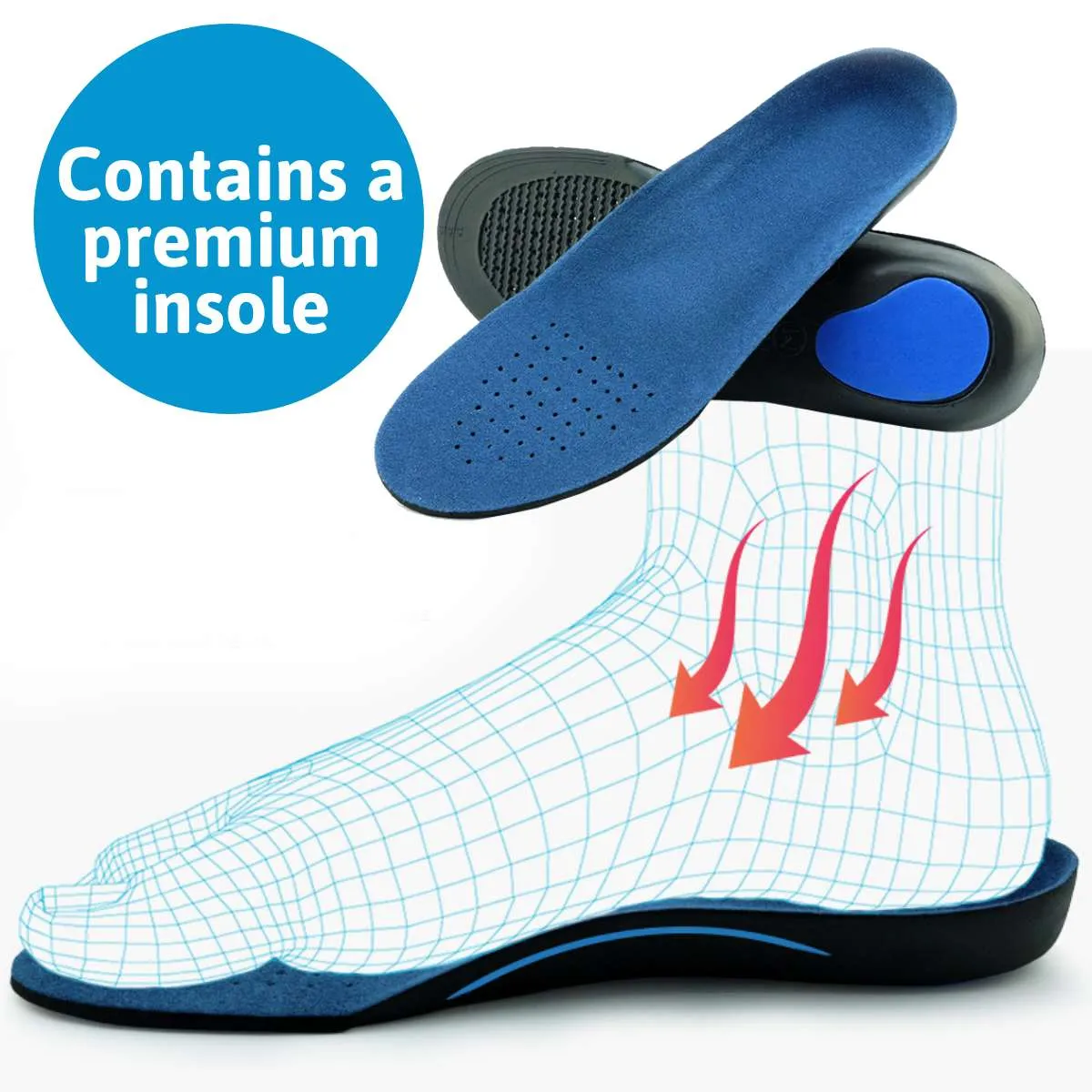 NEW-ZD Good Arch Support Light Travel Sneakers