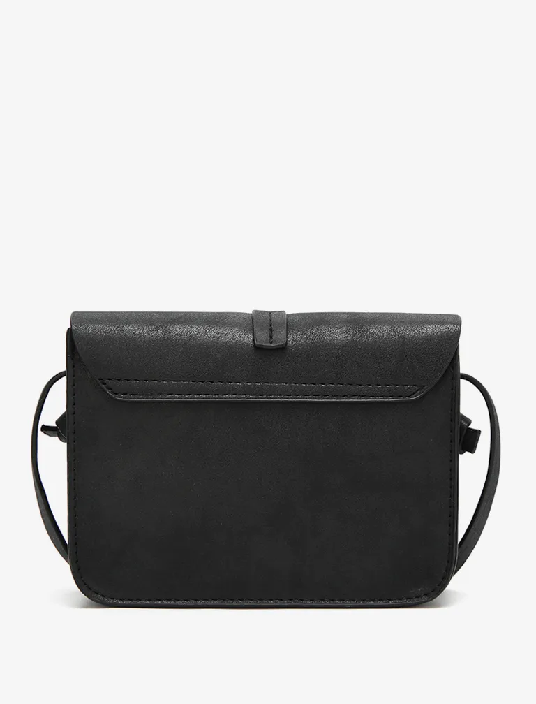 Nubuck Leather Crossbody Bag